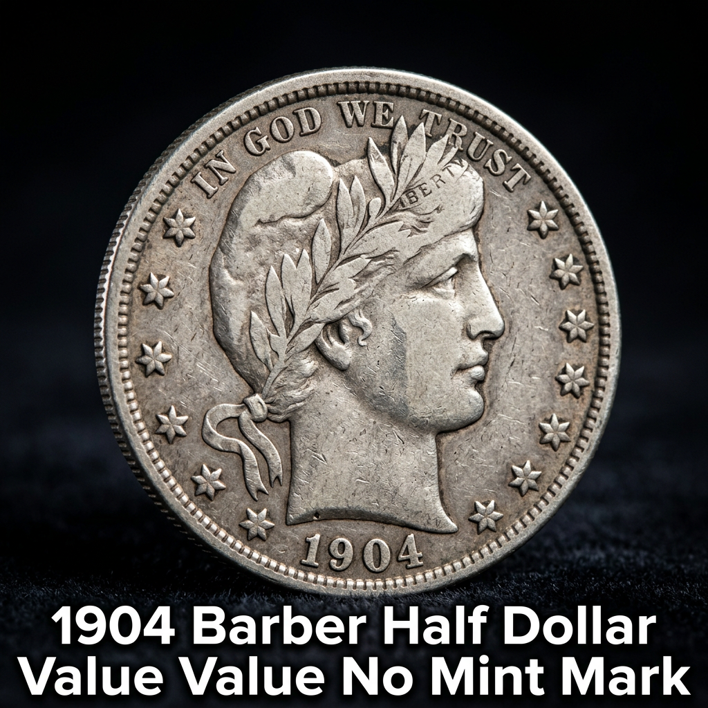 1904 Barber Half Dollar Value With No Mint Mark What It’s Really Worth